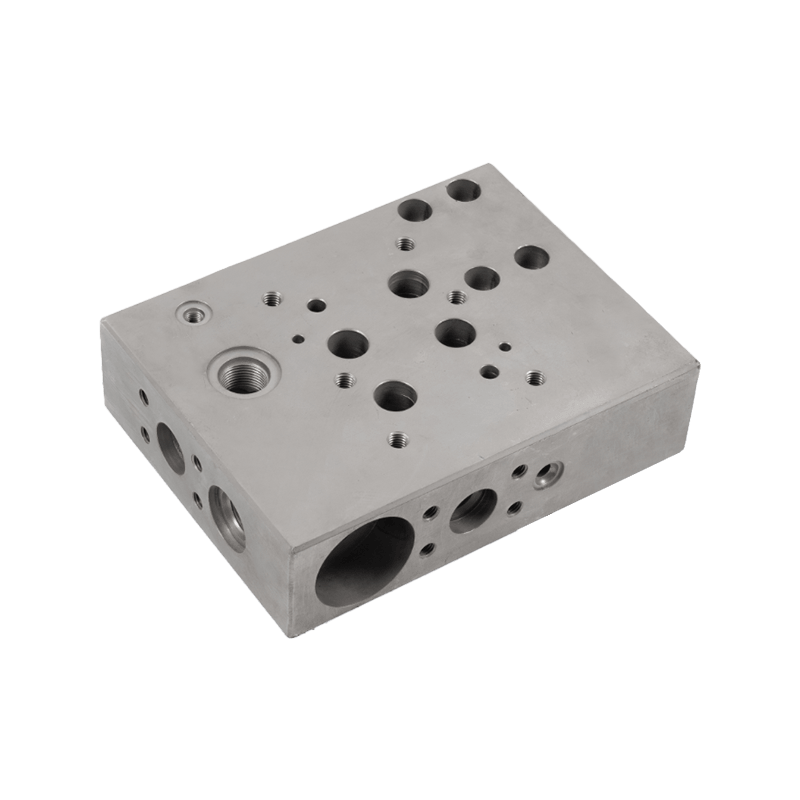 Customized Subplate Manifold Block Sanitation Vehicle Component Precision Machining Part